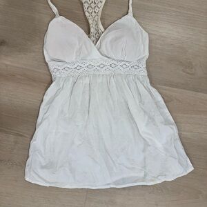 Lei Cream Lace Detail Top